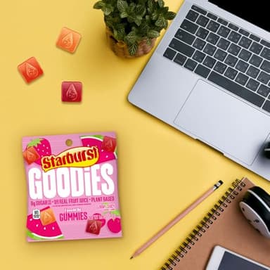 STARBURST GOODIES FaveREDS Plant-Based Low Sugar Candy Fruit Gummy Candies, 1.8 Oz Bags (Pack of 12) - Image 6