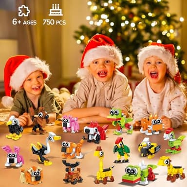 INSOON 30 Pack Party Favors for Kids, 750 PCS Animals Building Block Toy for Goodie Bag Stuffers, Classroom Student Prizes Easter Gift Children's Day Birthday for Kids Boys Girls Ages 6-12+ - Image 8