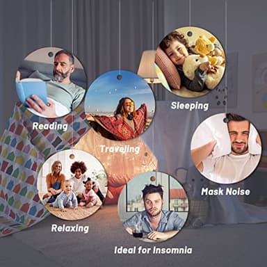 EasyHome Sleep Sound Machine White Noise Machines with 30 Soothing Sounds 12 Adjustable Night Light 10 Adjustment Brightness 32 Levels of Volume 5 Timers and Memory Function Home Travel Office - Image 7
