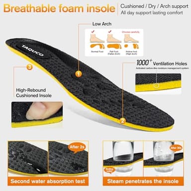 Taquco Non Slip Work Shoes for Mens Slip On Sneakers Waterproof Chef Kitchen Shoe Hands Free Comfortable Slip Resistant Restaurant Footwear Hombre Zapatos de Trabajo (Black,11) - Image 6