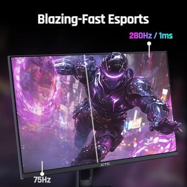 KTC 27'' 280Hz 240Hz Gaming Monitor 1ms GTG 350nits Fast VA 1080P Tilt 126% sRGB Adaptive Sync 4000:1 Contrast Ratio HDR DisplayPort 1.4/HDMI 2.0 VESA - Image 8