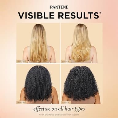 Pantene Abundant & Strong 3-Piece Regimen with B5 Complex + Niacinamide, Shampoo (13.5 oz), Conditioner (8 oz), Serum (2 oz) for Hair Loss, Thinning, Anti-Breakage, Volume - Grows Healthier - Image 6