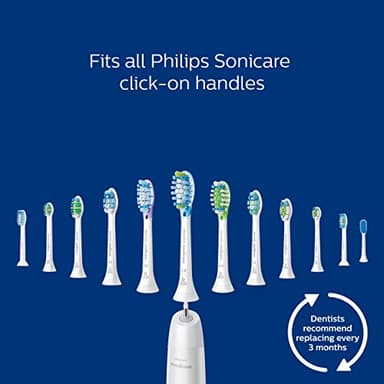 Philips Sonicare G3 2-in-1 Plaque Removal + Gum Care Brush Heads, Genuine Replacement Toothbrush Heads, White, 2 Pack, HX9052/65 - Image 3