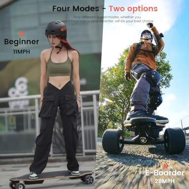 MEEPO Campus V5 Series/Envy Electric Skateboard with Remote, Top Speed Up to 29 Mph, 4 Speed Smooth Braking, Easy Carry Handle Design, Suitable for Adults & Teens - Image 5
