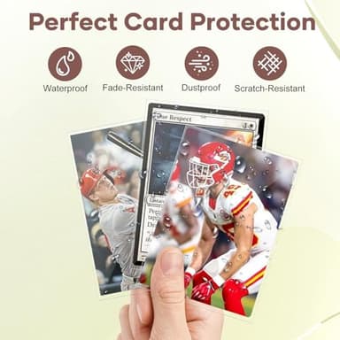 Mlikero 600 Count Card Sleeves, Clear Soft Trading Card Sleeves, Polypropylene (PP), Fit for MTG, TCG, Baseball, Football, Game Cards - Image 3