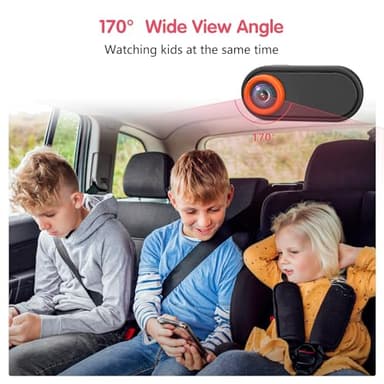 LUCKVIEW BM2 Car Camera for Baby, 5.2" 1080P Screen with 3X Zoom, Clear Rear-Facing View, 360° Rotating Lens, Easy Installation – Safety for Infants and Pets - Image 4
