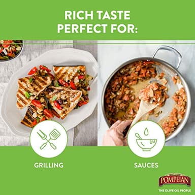 Pompeian Rich Taste Olive Oil, High Heat Cooking, Baking & Sauteing, High Smoke Point, 48 Fl Oz - Image 4