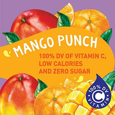 Tampico Singles To Go Drink Mix Packets, Mango Punch, Zero Sugar, Low Calorie, 100% DV of Vitamin C per Serving, Convenient, On-The-Go Water Enhancers, 6 sticks, Pack of 1 - Image 4