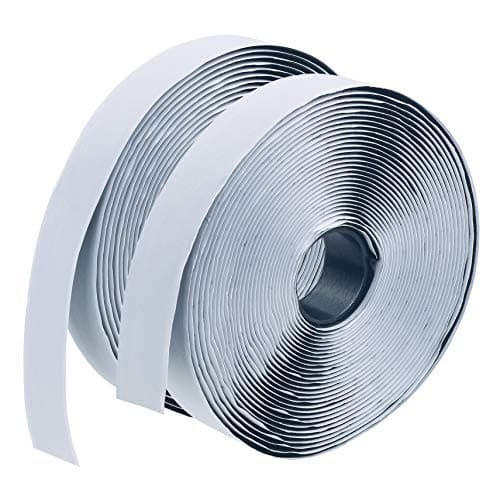 LLPT Hook and Loop Tape 3/4 Inch x 23 Feet Each Roll Heavy Duty Adhesive Industrial Strength Hook Loop Strip Mounting Tape for Indoor and Outdoor Black (HTB030) - Image 1