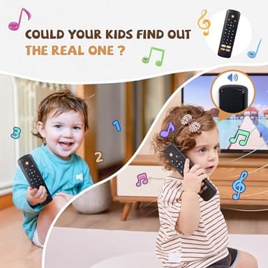 Baby TV Remote Toy - Realistic Play Remote toy with Lights and Sounds, 3 Languages (English, Spanish & French), Learning Musical Toys, Preschool Infant Boys Girls Toys Gift for 1 2 Year Old, Black - Image 4