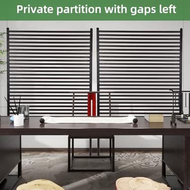 Outdoor Privacy Screens - Length: 43in, Height: 59in, Fence Privacy Screen, Freestanding Horizontal Fence, Metal Material, Anti-Corrosion and Weatherproof, Suitable for Outdoor Garden Courtyard - Image 7