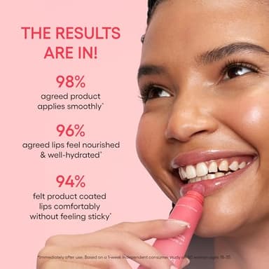 LANEIGE Lip Glowy Balm, Grapefruit: Sheer Tinted Lip Moisturizer with Shea Butter, for Hydrating Shine & Soft Lips - Image 5