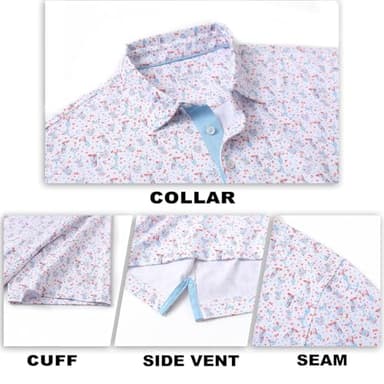 M MAELREG Polo Shirts for Men Quick Dry Fit Short Sleeve Performance Moisture Wicking Print Men’s Golf Shirts - Image 5