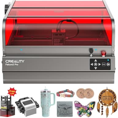 Falcon2 Pro 40W Enclosed Laser Engraver with Air Assist, Pilot Technology, Built-in Camera, Class 1 Laser Cutter and Engraver Machine for Wood, Metal, Batch Prodcuction, Engraving Area 400 * 415mm - Image 1