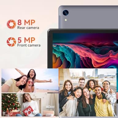 URAO Tablet,10.1" Android Tablet with Octa-core Processor 24GB RAM 128GB ROM HD IPS Touchscreen 8H Battery, Wi-Fi 6, BT 5.0, Dual Camera, Android 15 Tablets 2025 - Image 5