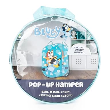 Jay Franco Bluey & Bingo Pop Up Hamper - Mesh Laundry Basket/Bag with Durable Handles - Storage for Clothes or Toys - Image 5