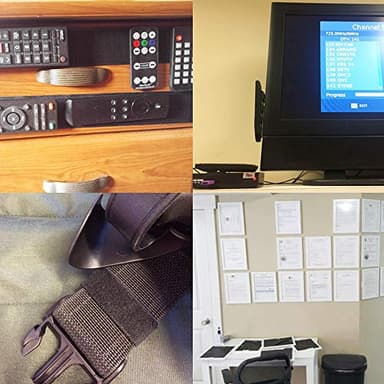 LLPT Hook and Loop Tape 3/4 Inch x 23 Feet Each Roll Heavy Duty Adhesive Industrial Strength Hook Loop Strip Mounting Tape for Indoor and Outdoor Black (HTB030) - Image 6