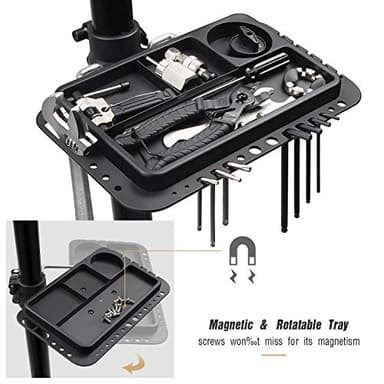 CXWXC Bike Repair Stand -Shop Home Bicycle Mechanic Maintenance Rack- Bike Workstands for Mountain Bike and Road Bike (rs100) (Black) - Image 5