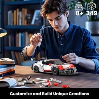Mould King Speed Champion Car Building Toys with Acrylic Display Case Model Race Car Toy Building Blocks Kit, Collectible Racing Vehicle Set for Kids Age 8+ Teens Adults - Image 6