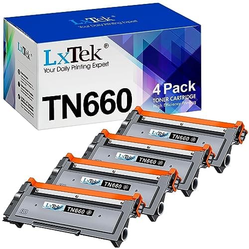 LxTek Compatible Toner Cartridge Replacement for Brother TN660 TN-660 TN630 TN-630 to use with HL-L2300D HL-L2380DW HL-L2340DW HL-L2320D MFC-L2740DW DCP-L2540DW Printer(4 Pack,Black), High Yield - Image 1