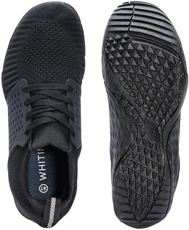 WHITIN Men's Trail Running Shoes Minimalist Barefoot 5 Five Fingers Wide Width Size 11 Toe Box Gym Workout Fitness Zero Drop Male Sneakers Athletic Black 44 - Image 5