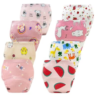 Upairy Training Pants for Boys Girls–Soft & Leak-Resistant Potty Training Underwear,Up Airy Potty Pants Comfortable for Toddlers(8PCS,S) - Image 1