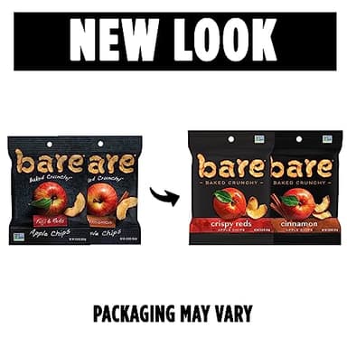 Bare Baked Crunchy, Apples Fuji & Reds and Cinnamon Variety Pack, 0.53 Ounce (Pack of 16) - Image 3