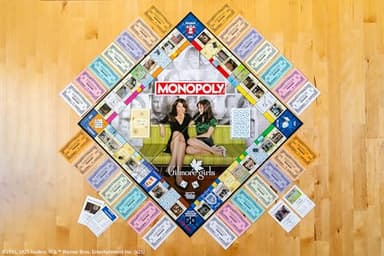 Monopoly: Gilmore Girls, Buy, Sell & Trade Iconic Stars Hollow Locations, Includes 6 Collectible Tokens Like Coffee Cup & Luke’s Hat, Fun Game for Fans & Families, Official Gilmore Girls Merchandise - Image 3