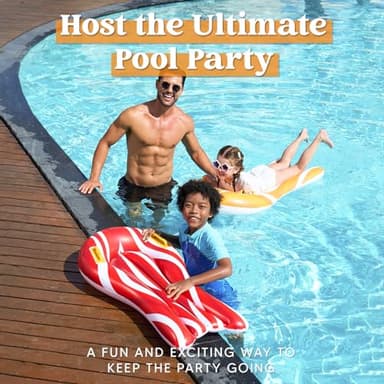 SLOOSH 2 Pack Inflatable Body Boards for Water Slides, Surfing Board Pool Floats, Swimming Pool Floating Boards Learn to Swim, Summer Water Fun Toy for Kids and Toddlers (Red and Orange) - Image 5