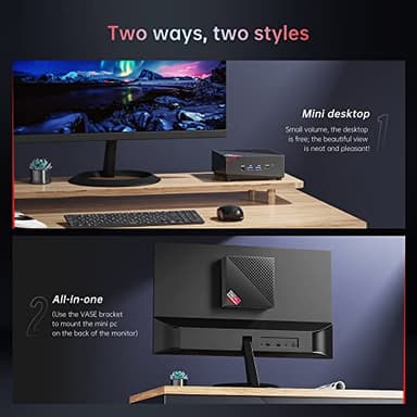 ACEMAGIC Mini Gaming PC AMD Ryzen™ 7 5700U 16GB DDR4 RAM, 512GB SSD Wind 11 Pro 8 Cores/16 Threads Mini Computers (up to 4.4Ghz) 4K Triple Display Mini Desktop Bluetooth/WiFi 6/Office - Image 7