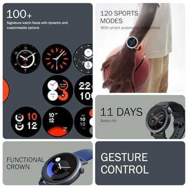 CMF Watch Pro 2 Smartwatch for Men Women, Fitness Tracker with Heart Rate, 1.32" SpO₂ Monitoring,120 Sports Model,Bluetooth Calls with AI Noise Reduction, IP68 Waterproof GPS for Android IOS Dark Grey - Image 2