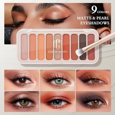 Color Nymph Makeup Set for Teens Girls with Cosmetic Bag, Full Face Makeup Kit For Women included 9 Color Eyeshadow Palette Concealer Liquid Blush Eyeliner Lipgloss - Image 4