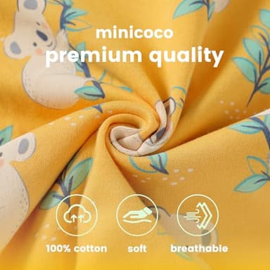 Minicoco Baby Girls Boys Long Sleeve Rompers Infant Toddler Newborn Footless Jumpsuits One-Piece Cotton Outfits (3, Life in Australia, 9-12 Months) - Image 5