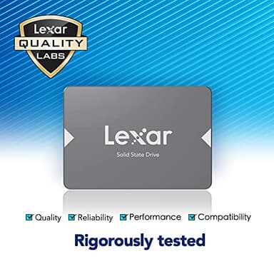 Lexar 256GB NS100 SSD 2.5 Inch SATA III Internal Solid State Drive, Up To 520MB/s Read, Gray (LNS100-256RBNA) - Image 6