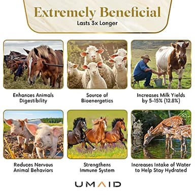 UMAID Himalayan Salt Lick 6 lbs On Rope for Horse, Deer, Goat, and Livestock Animals - Himalayan Salt Block 2 Pack - Image 9