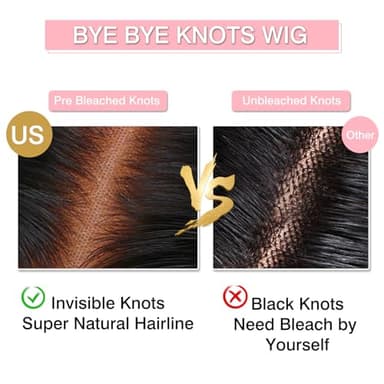 Nsvnsv 13x6 Deep Wave Lace Front Wigs Human Hair HD Full Lace Frontal Wigs Pre Plucked Bleached Knots 180% Density Deep Curly Human Hair Wig Natural Color 32Inch - Image 5