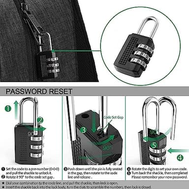 Mancro Business Travel Laptop Backpack, Anti Theft Slim Laptop Bag with USB Charging Port for Men and Women, Water Resistant Computer Bag Fits 15.6 Inch Laptop and Notebook (Black) - Image 6