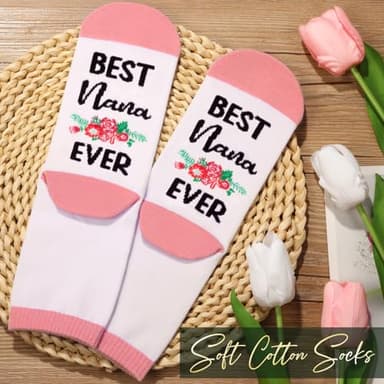 Grandma Mothers Day Gifts for Nana Grandma from Granddaughter Grandchildren Grandkids, Unique Mimi Birthday Gifts Nana Gift Set for Gigi First Time Grandmother, Best Grandmother Gift w/Canvas Tote Bag - Image 7