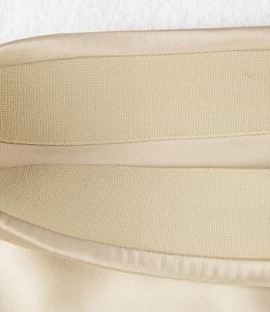 Women's Satin High Waist Hidden Elasticized Waistband Flared Casual A Line Midi Skirt (Champagne, US4-6) - Image 3