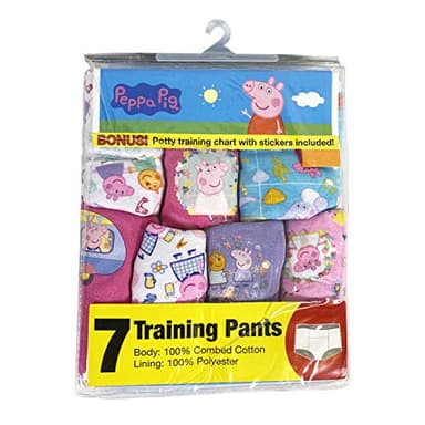 Peppa Pig Girls Toddler Potty Starter Kit Includes Stickers and Tracking Chart Sizes 18M, 2T, 3T and 4T, 7-Pack Training Pant - Image 4