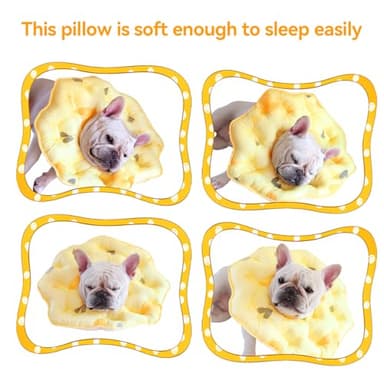 Pet Soft Protective Recovery Collar - Adjustable Pet E-Collar Alternative After Surgery for Pets/Kitten/Cats/Small Dogs (Yellow, L) - Image 5