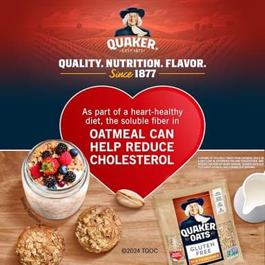 Quaker Gluten Free Old Fashioned Rolled Oats, Non GMO Project Verified, 24oz Resealable Bags (Pack of 4) - Image 4