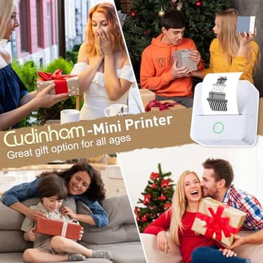 Print Pods Mini Printer, Thermal Inkless Sticker Maker with 10 Rolls Printing Paper, Pocket Printpod for phone, Impresora Portátil for Notes, Flashcards, Journal, DIY, Compatible with iOS & Android - Image 8
