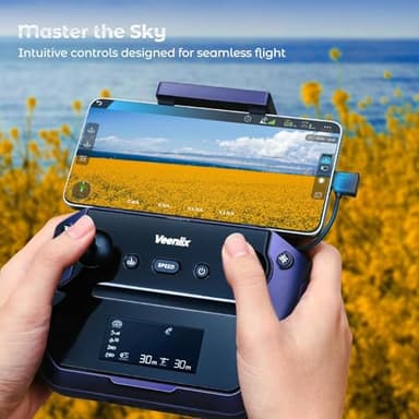 V11Air Drone with 6K UHD Camera for Adults, 3-Axis Brushless Gimbal, 4K/30FPS Video, 70Mins Flight Time with 2 Batteries Professional Quadcopter, 10000ft FPV Digital Transmission and Auto Return - Image 7