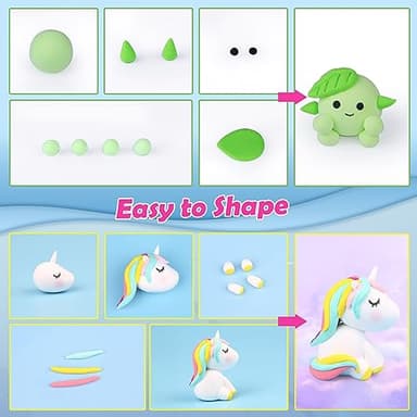 ESSENSON Air Dry Clay 150 Colors, Modeling Clay for Kids, DIY Molding Magic Clay for with Tools, Toys Gifts for Age 3 4 5 6 7 8+ Years Old Boys Girls Kids - Image 4