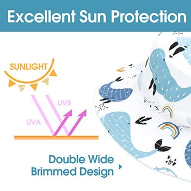 Newborn Baby Hats 0-6 Months - Sun & Swim Hats for Infants - Image 2