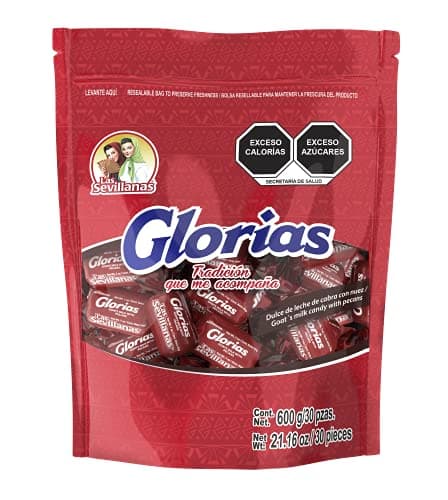 weight: Gloria Chewy Dulce de Leche Candy Bag with Pecans – Traditional Mexican & Latin Candy - Sweet Snack Treats - Arequipe, Cajeta, Caramel Sauce - Perfect for Desserts, Snacks, and Parties -21.16 Oz - Image 1