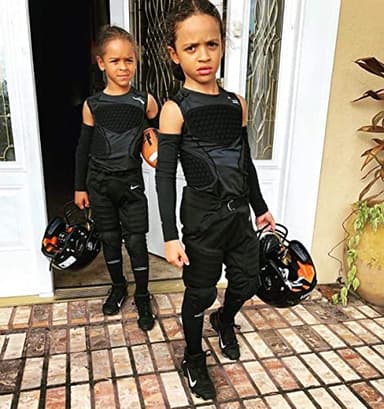 COOLOMG Youth Baseball Padded Shirt Kids Chest Protector Rib Heart Guard Sternum Protection for Football Softball Lacrosse Rugby White M - Image 4