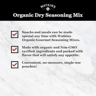 Watkins Organic Gourmet Seasoning Mix, Au Jus Gravy, 1.0 Oz. Pouch, 1 Count - Image 3