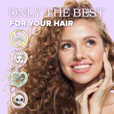 Luseta Curly Hair Shampoo & Conditioner Set with Coconut Oil, Unlimited Bounce and Definition for wavy and Coily hair, Reduce Frizz and Repair Dry Hair, for All Curl Types Sulfate Free 16.9Fl oz × 2 - Image 8